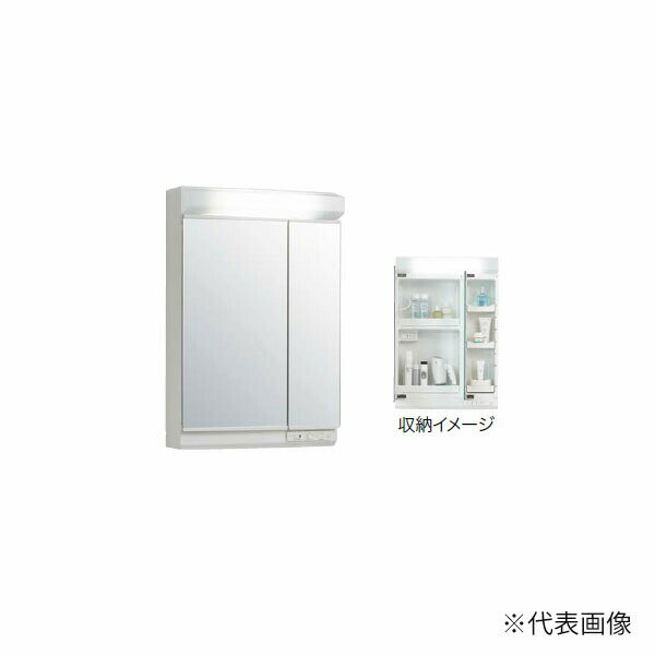 ●クリナップ 【M-602NFNC】ミラーキャビネット FANCIO(ファンシオ) 2面鏡 間口60cm〔GB〕(4)
