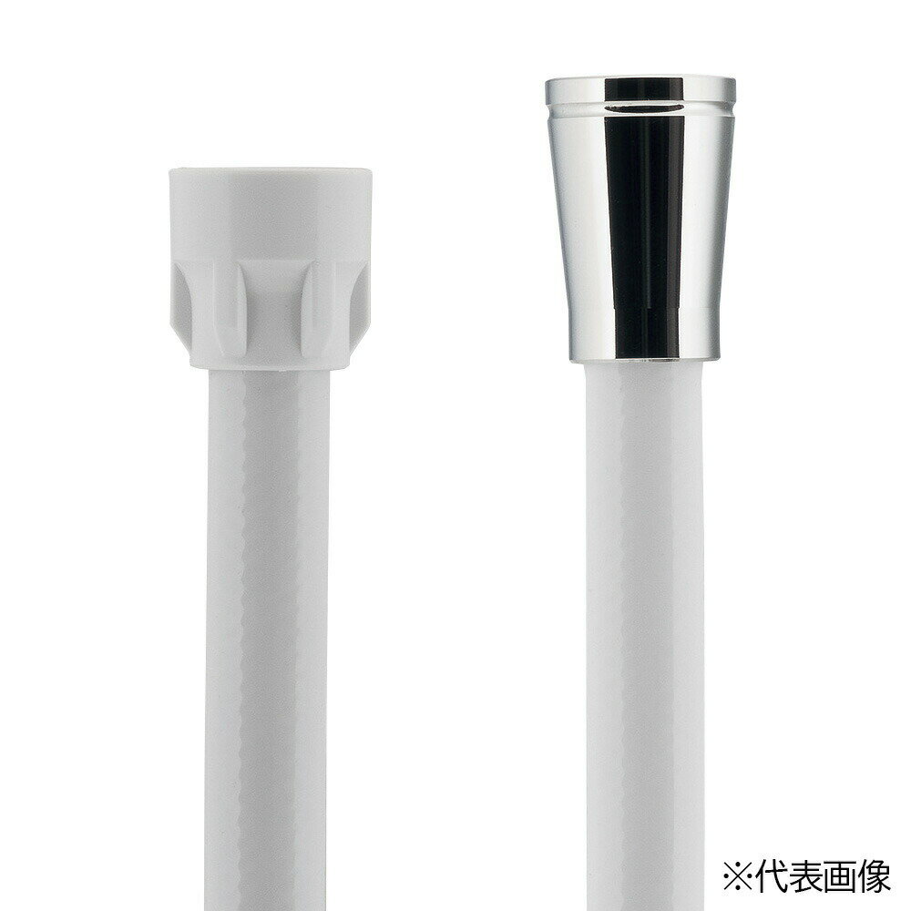 カクダイ 【367-802-W】シャワーホース//ホワイト・1m〔GB〕