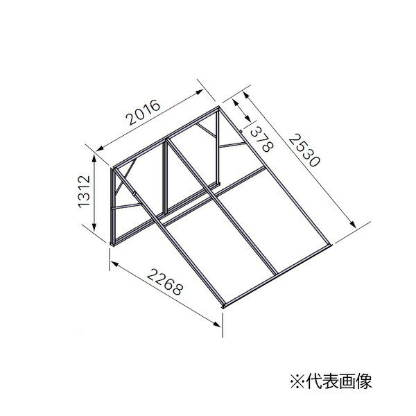 ####ノーリツ 部材【0501038】太陽熱温水器専用架台 架台421A 棟越え・南向き緩斜面用・陸屋根用(ワイヤー設置専用) SJシリーズ用〔EJ〕