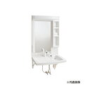 ####Юジャニス/Janis 【LS7524MPJ1E+LUM7510PLN】多目的洗面器 (洗面器+1面鏡) 1面鏡(LED照明 ヒーターなし) シングルレ...