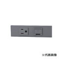 ###β神保電器 配線器具【KAG-2740SG】ソリッドグレー NKシリーズ 接地コンセント+アースターミナルセット(シボ加工品) 受注生産