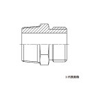ゼンシン 配管部品【Z-403M】ニップル(外×外) R(PT)×G(PF) R25XG25 材質C3604BD メッキ付