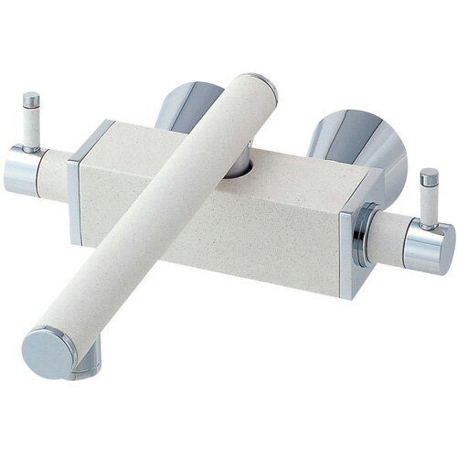 π###≧三栄水栓/SANEI 水栓金具【K2530-JW-13】ツーバルブ混合栓 白磁 受注生産〔EA〕