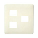 パナソニック 配線器具【WN6073W】モダンプレート3コ用 (2コ＋1コ用) (ミルキーホワイト)