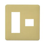 パナソニック 配線器具【WN6074Y】モダンプレート4コ用 (3コ＋1コ用) (ダークベージュ)