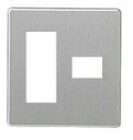 パナソニック 配線器具【WN6574K】(フルコート加工)新金属プレート (2型) 4コ用 (3コ+1コ用)
