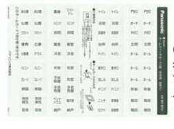 パナソニック 配線器具【WV8310】フルカラーネームスイッチカード2型(住宅用・5枚入)