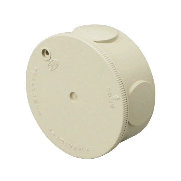 Я日動電工 【RPFZJHW】アイボリー カチコネ丸ボックス 無方出