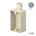 Я日動電工 【SW1281GHW】グレー 露出用スイッチボックス 1個用 深形 1方出28