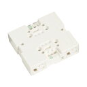 ЯTERADA/寺田電機製作所 【XYZ80004W】ホワイト ブロックコンセント 4分岐 防塵シャッター付