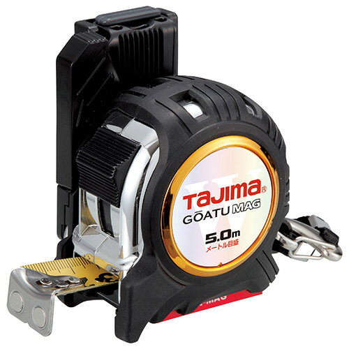 ∀タジマ/TAJIMA 【GASFGLWM2550LR】剛厚G 25mm幅 5.0m 左セフダブルマグ右基点目盛 (4975364125941)