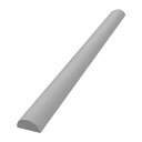 ####Ξカーボーイ 【AC-198】ライトグレー 安心クッション 半円型 40cm 細
