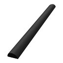 ####Ξカーボーイ 【AC-199】ブラック 安心クッション 半円型 40cm 細