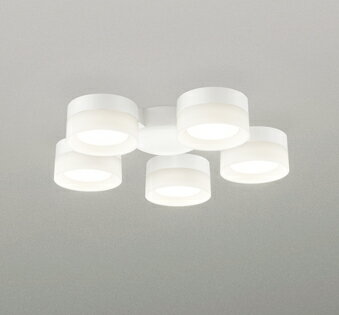 βオーデリック/ODELIC 【WF298WR】シーリングファン 灯具のみ(乳白セードタイプ・5灯) 高演色LED 温白色 非調光 〜6畳 LEDランプ オフホワイト色