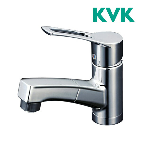 《在庫あり》◆15時迄出荷OK！∠KVK【KM8001TF】洗面用シングルレバー式シャワー付混合栓 シャワー引き出し式 ブレードホース・クイックファスナー式