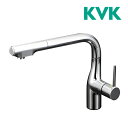 《在庫あり》◆15時迄出荷OK!KVK 水栓金具【KM6101EC】流し台用シングルレバー式シャワー付混合栓 L形シャワー引出しタイプ eレバー