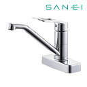 ≦《在庫あり》◆15時迄出荷OK！三栄水栓/SANEI 水栓金具【K77CEV-13】シングル台付混合栓