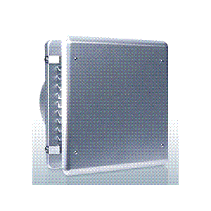 西邦工業【KXB125】角ガラリ型・フラットカバー付・低圧損外壁用アルミ製換気口〔HF〕