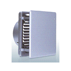 西邦工業【KXB150S】角ガラリ型・フラットカバー付・低圧損外壁用ステンレス製換気口・フラットカバー付換気口〔HF〕