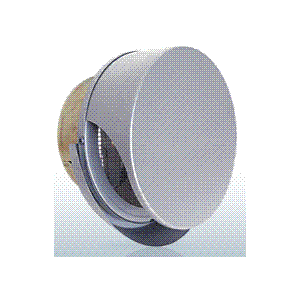 西邦工業【SNUD150RMSC】金網型3メッシュ・薄型フード・ワイド水切り付・防火ダンパー付外壁用ステンレス製換気口・薄型フラットフード〔HF〕