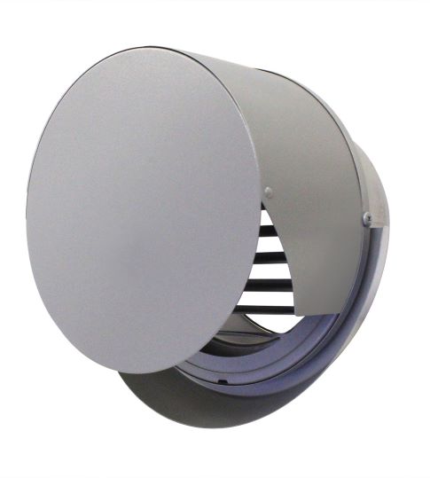 西邦工業 【SXU150YRMS】ガラリ型 ワイド水切り付 外壁用ステンレス製換気口 フラットフード〔HF〕