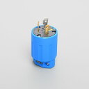 Яアメリカン電機 【3322N-L6-BL】青色 プラグ ナイロンカバー 引掛形 30A 接地形2P 250V (NEMA L6-30)