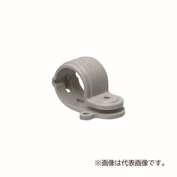 未来工業 【KTFD-22H(10個入)】グレー PF管水抜き片サドル サイズ22 水抜き穴付