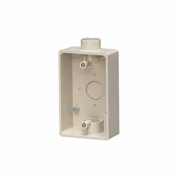 未来工業 【PVR16-2F】露出スイッチボックス 1・2方出兼用 ミラフレキMF14・16用