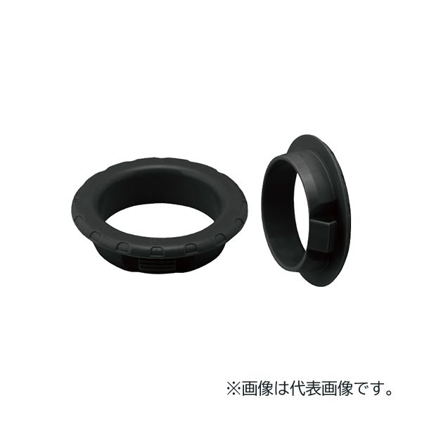 未来工業 【PBZ-48CK】黒 通線ブッシング 適合ノック径φ48〔▽〕