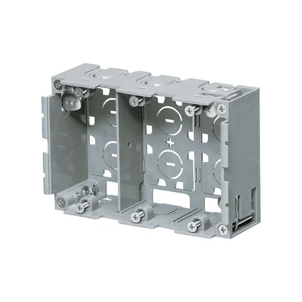 未来工業 【SBP-3WYAD】深形パネルボックス (ADタイプ) (あと付けはさみボックス) 3ヶ用(仕切板付)