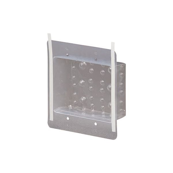 未来工業 【SB-2UA(10個】気密カバー (インナータイプ) 2ヶ用 (粘着テープ付)〔▽〕