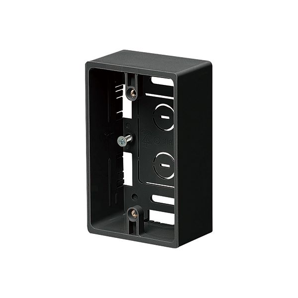 未来工業 【MSB-1YK】ブラック 深形モール用スイッチボックス (ケーブル配線用露出スイッチボックス) 深形(深さ44mm) 1ヶ用