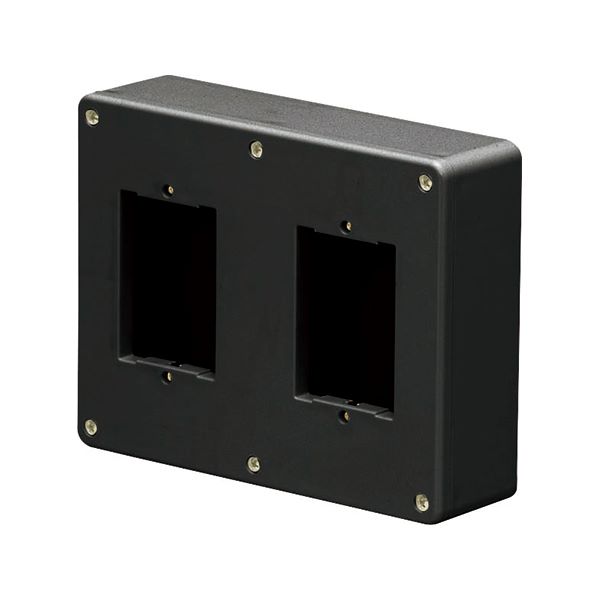 未来工業 【PVR-EV2A1K】ブラック 露出スイッチボックス (カバー付)