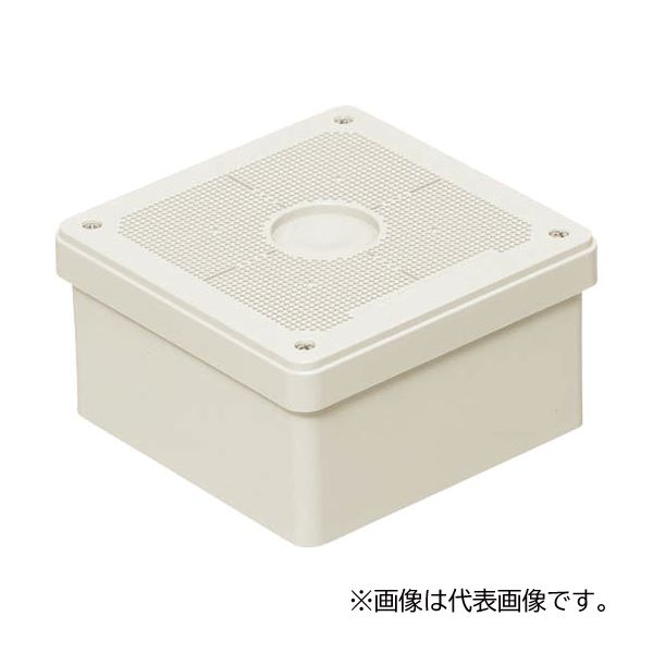 未来工業 【PVP-1507FM】ミルキーホワイト プールボックス (取付自在蓋) 有効深さ68mm 防犯カメラ取付用ねじ付