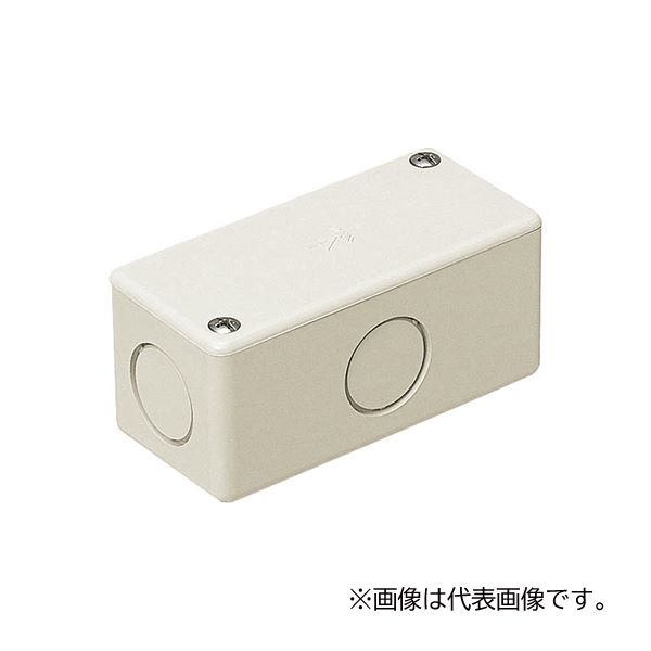 未来工業 【PVU-28M】ミルキーホワイト ユニバーサルボックス ノック付 φ34・28(31)