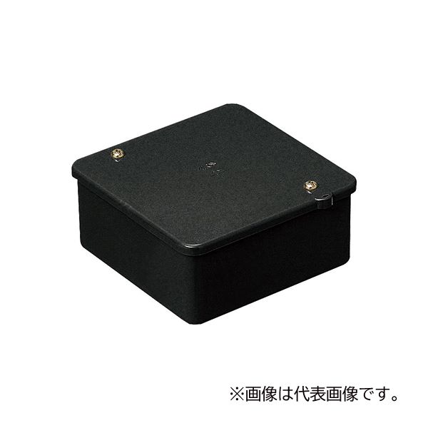 未来工業 【PVK-AOK】ブラック PVKボックス 中形四角(浅型) ノック無