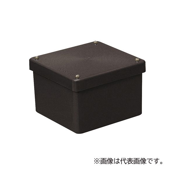 未来工業 【PVP-2015BT】チョコレート 防水プールボックス (カブセ蓋) 正方形(ノック無) 200×200×150