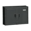 ‡‡‡未来工業 【WB-16AOK】ブラック ウオルボックス (プラスチック製防雨ボックス) 屋根無(ヨコ型) Aタイプ 412×560×197 木板ベース付