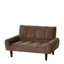 ###⊥クロシオ 【28747】(4954877287476) コーヒーブラウン 2P コーデュロイソファー 完成品