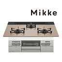 ☆7/31迄 商品券1000円付☆####♪ノーリツ ビルトインコンロ【N3WV7RWAP3SIC】Mikke ミッケ オートタイプ シルバーピンクガラストップ 75cmタイプ