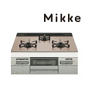 ☆7/31迄 商品券1000円付☆####♪ノーリツ ビルトインコンロ【N3WV6RWAP3SIEC】Mikke ミッケ オートタイプ シルバーピンクガラストップ 60cmタイプ レンジフード連動タイプ