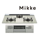 ☆7/31迄 商品券1000円付☆####♪ノーリツ ビルトインコンロ【N3WV7RWAP2SIC】Mikke ミッケ オートタイプ ムーンシルバーガラストップ 75cmタイプ