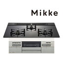 ☆7/31迄 商品券1000円付☆####♪ノーリツ ビルトインコンロ【N3WV7RWAP1SIC】Mikke ミッケ オートタイプ ブラックガラストップ 75cmタイプ