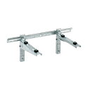 ####バクマ工業 【B-KBM】室外ユニット用据付架台 壁面用架台 (ブラケットタイプ) 溶融亜鉛メッキ仕上げ W=70〜690 D=160〜342〔HE〕