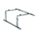 ####バクマ工業 【B-YM2】室外ユニット用据付架台 傾斜屋根用架台 溶融亜鉛メッキ仕上げ W=70〜700 D=140〜330〔HE〕
