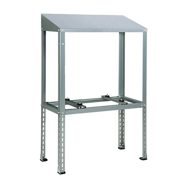 ●バクマ工業 【B-HYZAM】室外ユニット用据付架台 防雪屋根付平地置用架台 高耐蝕溶融メッキ鋼板 W=295～620 D=150～338 エコキュート対応品〔GH〕