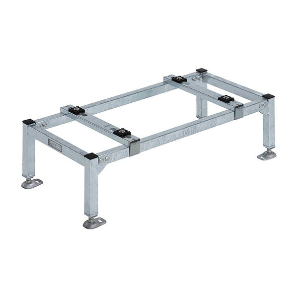 ●バクマ工業 【B-PH16-L】パッケージエアコン 室外ユニット用据付架台 平地置用架台 H=350 溶融亜鉛メッキ仕上げ W=400～1000 D=300～460〔HE〕