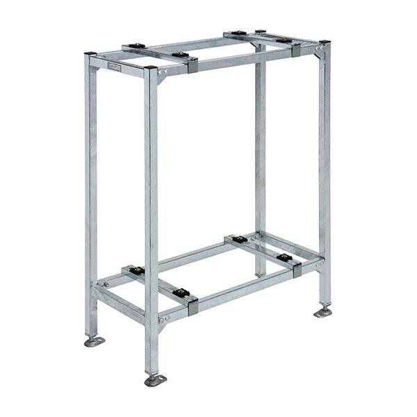 ●バクマ工業 【B-PHW8】パッケージエアコン 室外ユニット用据付架台 平地二段置用架台 溶融亜鉛メッキ仕上げ W=400～800 D=250～410〔HE〕