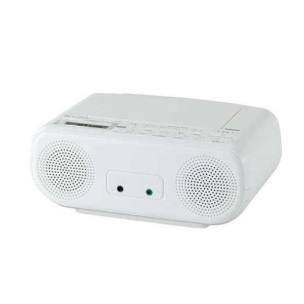 ω東芝 オーディオ【TY-C161(W)】ホワイト CDラジオ 横型タイプ AUREX