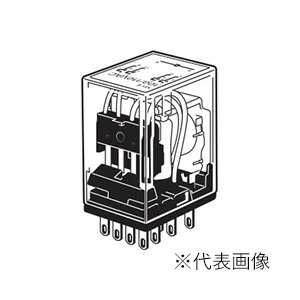 Яオムロン 【MY4N DC100/110】ミニパワーリレー 4極 シングル接点 プラグイン端子 動作表示灯付き DC100/110